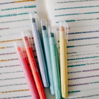 Pastel Bible Highlighter Set-Stationary Supplies-The Daily Grace Co-Summit Lane Boutique, Women's Apparel and Gifts located in Grand Rapids, MI