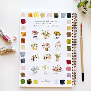 Bouquets watercolor workbook-Stationary-emily lex studio-Summit Lane Boutique, Women's Apparel and Gifts located in Grand Rapids, MI