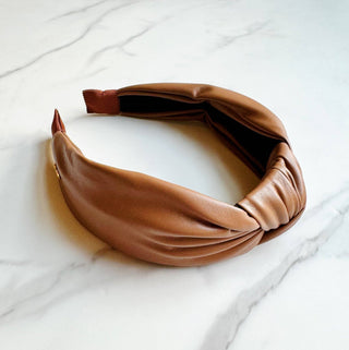 Leather Better Knotted Headband-Hair Accessories-Ellison+Young-Summit Lane Boutique, Women's Apparel and Gifts located in Grand Rapids, MI