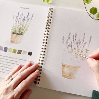 Garden watercolor workbook-Stationary-emily lex studio-Summit Lane Boutique, Women's Apparel and Gifts located in Grand Rapids, MI