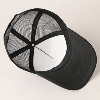 Mesh Back Trucker hat-Hats-Fashion City-Summit Lane Boutique, Women's Apparel and Gifts located in Grand Rapids, MI