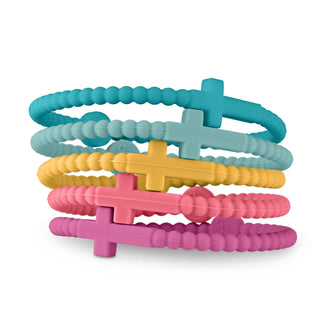 Jesus Bracelets (silicone cross bracelets)-Bracelets-Ryan & Rose-Summit Lane Boutique, Women's Apparel and Gifts located in Grand Rapids, MI