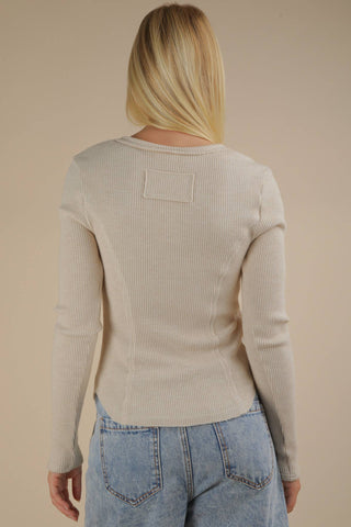 Jackie Snap Top-Long Sleeves-VERY J-Summit Lane Boutique, Women's Apparel and Gifts located in Grand Rapids, MI