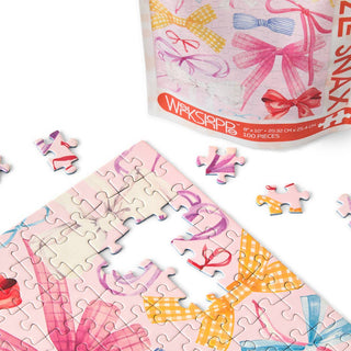 Ribbons & Bows 100 Piece Puzzle Snax-Puzzles-WerkShoppe-Summit Lane Boutique, Women's Apparel and Gifts located in Grand Rapids, MI