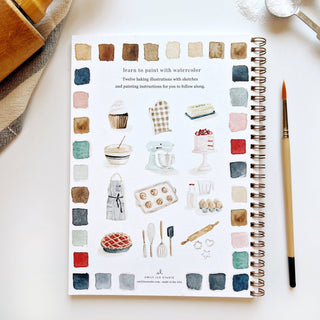 Baking watercolor workbook-Stationary-emily lex studio-Summit Lane Boutique, Women's Apparel and Gifts located in Grand Rapids, MI