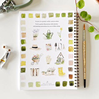 Garden watercolor workbook-Stationary-emily lex studio-Summit Lane Boutique, Women's Apparel and Gifts located in Grand Rapids, MI