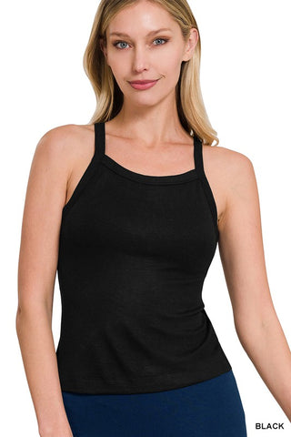 Ribbed Rayon Cami-Sleeveless-Zenana-Summit Lane Boutique, Women's Apparel and Gifts located in Grand Rapids, MI