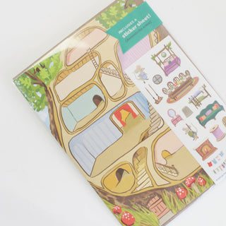 Sticker Scene Card - Mouse House-Cards-Inklings Paperie-Summit Lane Boutique, Women's Apparel and Gifts located in Grand Rapids, MI