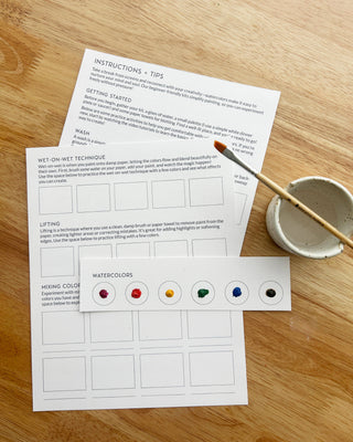 All-In-One Beginner Watercolor Kit - Wildflowers-Crafts-Breathe People-Summit Lane Boutique, Women's Apparel and Gifts located in Grand Rapids, MI