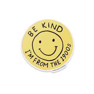 Vinyl Sticker - Be Kind (1900s)-Stickers-Inklings Paperie-Summit Lane Boutique, Women's Apparel and Gifts located in Grand Rapids, MI