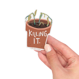 Vinyl Sticker - Killing it-Stickers-Inklings Paperie-Summit Lane Boutique, Women's Apparel and Gifts located in Grand Rapids, MI