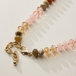 Mixed Bead Short Necklace with Adjustable Length-Necklaces-Frem-Summit Lane Boutique, Women's Apparel and Gifts located in Grand Rapids, MI