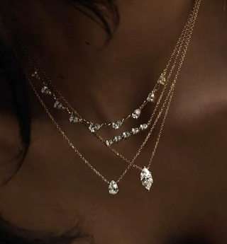 Solitaire Collection- Steel 14K gold Necklace-layering -Necklaces-HoopLa Style-Summit Lane Boutique, Women's Apparel and Gifts located in Grand Rapids, MI