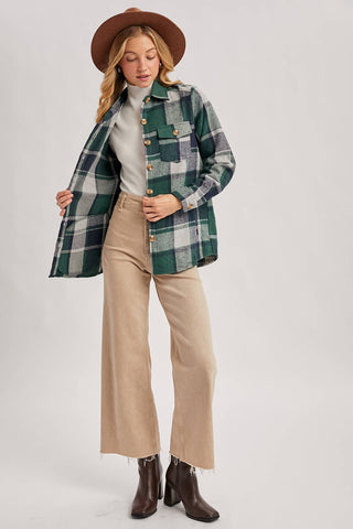 Ember Plaid Shacket-Jackets-Bluivy-Summit Lane Boutique, Women's Apparel and Gifts located in Grand Rapids, MI