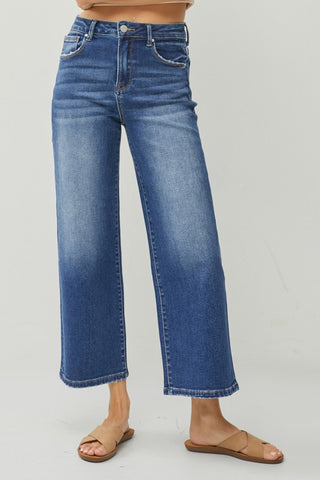 Risen High Rise Crop-Jeans-Risen-Summit Lane Boutique, Women's Apparel and Gifts located in Grand Rapids, MI