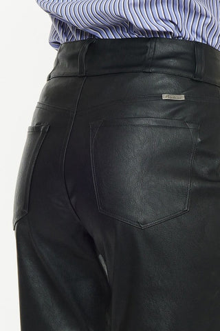 KanCan Vegan Leather Straight-Pants-KanCan-Summit Lane Boutique, Women's Apparel and Gifts located in Grand Rapids, MI