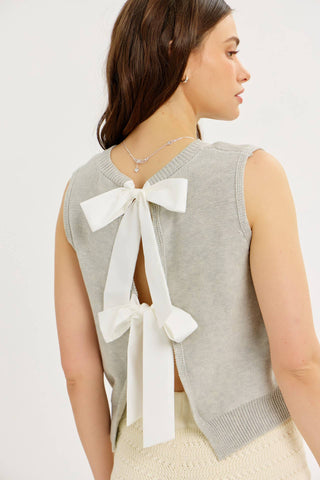 Celia Bow Vest-Vest-idem ditto-Summit Lane Boutique, Women's Apparel and Gifts located in Grand Rapids, MI