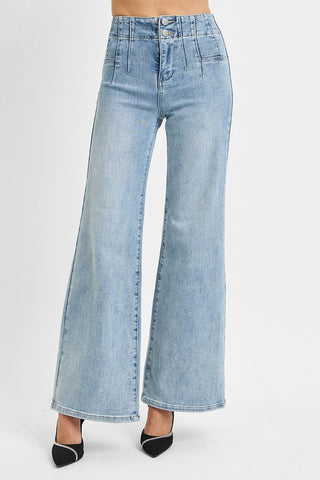 High Rise Dart Waist Jeans-Jeans-Risen-Summit Lane Boutique, Women's Apparel and Gifts located in Grand Rapids, MI