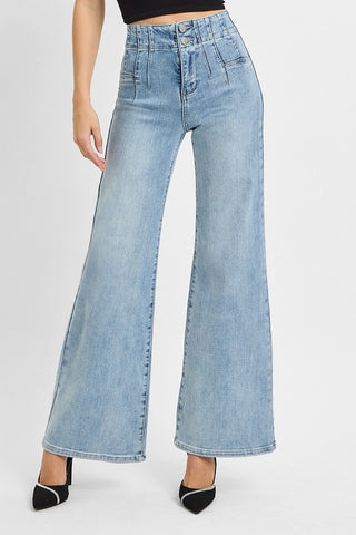 High Rise Dart Waist Jeans-Jeans-Risen-Summit Lane Boutique, Women's Apparel and Gifts located in Grand Rapids, MI