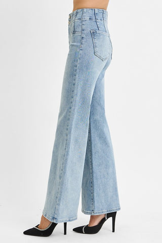 High Rise Dart Waist Jeans-Jeans-Risen-Summit Lane Boutique, Women's Apparel and Gifts located in Grand Rapids, MI