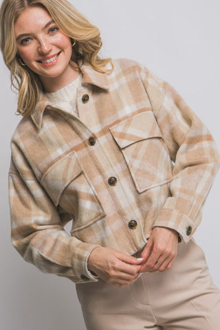 Sutton Plaid Shacket-Jackets-Love Tree-Summit Lane Boutique, Women's Apparel and Gifts located in Grand Rapids, MI