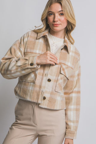 Sutton Plaid Shacket-Jackets-Love Tree-Summit Lane Boutique, Women's Apparel and Gifts located in Grand Rapids, MI