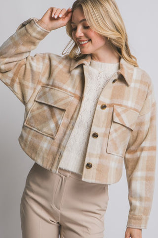 Sutton Plaid Shacket-Jackets-Love Tree-Summit Lane Boutique, Women's Apparel and Gifts located in Grand Rapids, MI