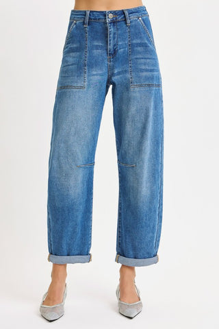 The Charlotte Barrel Jean-Jeans-Risen-Summit Lane Boutique, Women's Apparel and Gifts located in Grand Rapids, MI