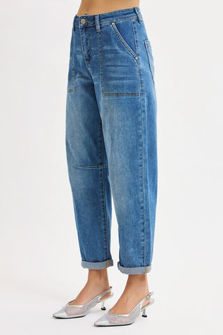 The Charlotte Barrel Jean-Jeans-Risen-Summit Lane Boutique, Women's Apparel and Gifts located in Grand Rapids, MI