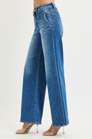 Bianka High Rise Wide-Jeans-Risen-Summit Lane Boutique, Women's Apparel and Gifts located in Grand Rapids, MI