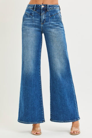 Bianka High Rise Wide-Jeans-Risen-Summit Lane Boutique, Women's Apparel and Gifts located in Grand Rapids, MI