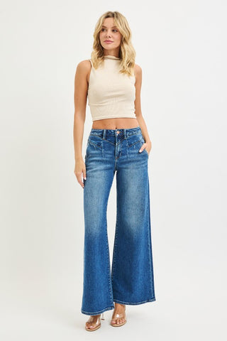 Bianka High Rise Wide-Jeans-Risen-Summit Lane Boutique, Women's Apparel and Gifts located in Grand Rapids, MI
