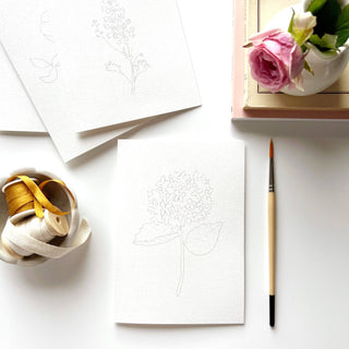 Garden flowers paintable notecards-Stationary-emily lex studio-Summit Lane Boutique, Women's Apparel and Gifts located in Grand Rapids, MI