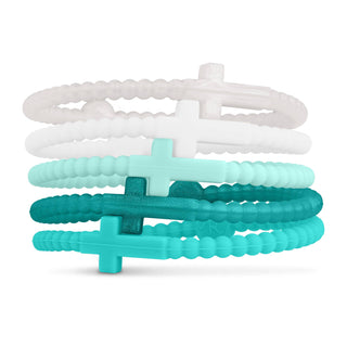 Jesus Bracelets (silicone cross bracelets)-Bracelets-Ryan & Rose-Summit Lane Boutique, Women's Apparel and Gifts located in Grand Rapids, MI