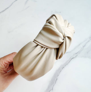 Leather Better Knotted Headband-Hair Accessories-Ellison+Young-Summit Lane Boutique, Women's Apparel and Gifts located in Grand Rapids, MI