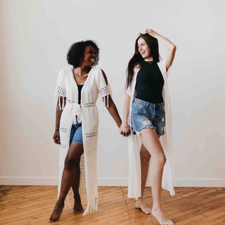 Camila Crochet Kimono-Kimonos-Pretty Simple-Summit Lane Boutique, Women's Apparel and Gifts located in Grand Rapids, MI