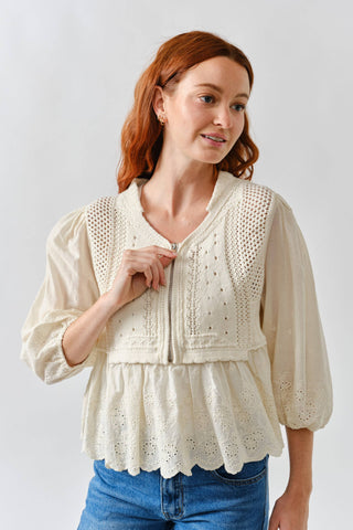 Leah Half Zip Sweater-Sweaters-Aaron & Amber-Summit Lane Boutique, Women's Apparel and Gifts located in Grand Rapids, MI