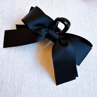Gross Grain Bow Hair Claw clip-Hair Accessories-Ellison+Young-Summit Lane Boutique, Women's Apparel and Gifts located in Grand Rapids, MI