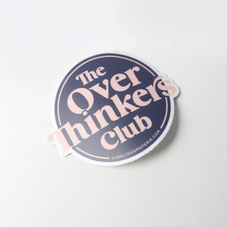 Vinyl Sticker - Overthinkers Club-Stickers-Inklings Paperie-Summit Lane Boutique, Women's Apparel and Gifts located in Grand Rapids, MI
