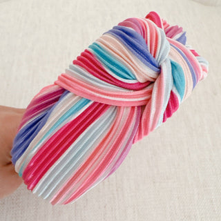 Color Pleats Headband-Hair Accessories-Ellison+Young-Summit Lane Boutique, Women's Apparel and Gifts located in Grand Rapids, MI