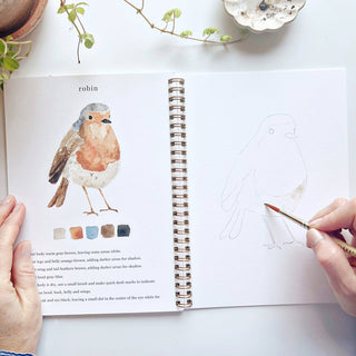 Birds watercolor workbook-Stationary-emily lex studio-Summit Lane Boutique, Women's Apparel and Gifts located in Grand Rapids, MI
