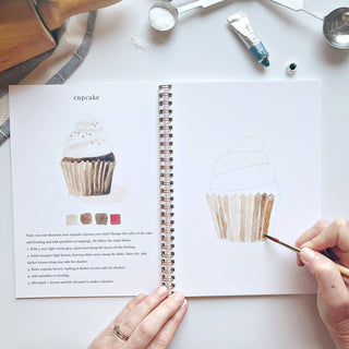 Baking watercolor workbook-Stationary-emily lex studio-Summit Lane Boutique, Women's Apparel and Gifts located in Grand Rapids, MI