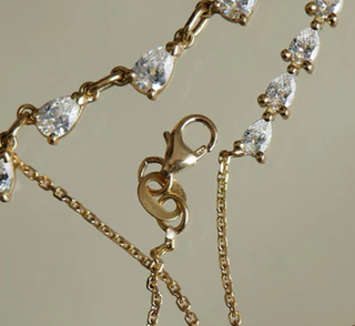 Solitaire Collection- Steel 14K gold Necklace-layering -Necklaces-HoopLa Style-Summit Lane Boutique, Women's Apparel and Gifts located in Grand Rapids, MI