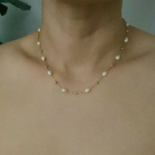 Ashley Freshwater pearl Necklace-Necklaces-Ellison+Young-Summit Lane Boutique, Women's Apparel and Gifts located in Grand Rapids, MI