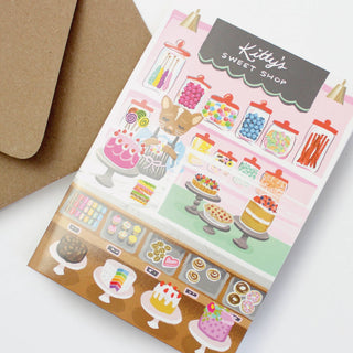 Sticker Scene Card - Sweet Shop-Cards-Inklings Paperie-Summit Lane Boutique, Women's Apparel and Gifts located in Grand Rapids, MI