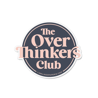 Vinyl Sticker - Overthinkers Club-Stickers-Inklings Paperie-Summit Lane Boutique, Women's Apparel and Gifts located in Grand Rapids, MI