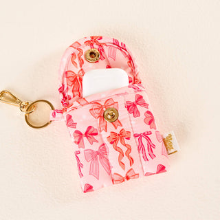 Puffy Earbud Case Keychain-Blushing Bows-Tech Accessories-The Darling Effect-Summit Lane Boutique, Women's Apparel and Gifts located in Grand Rapids, MI