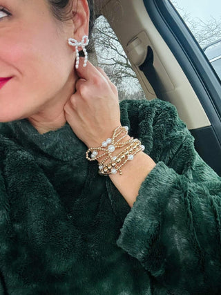 Really Pretty Bow Bracelet-Bracelets-Love Your Why Wholesale-Summit Lane Boutique, Women's Apparel and Gifts located in Grand Rapids, MI