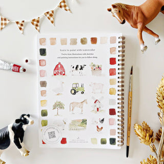 Farm watercolor workbook-Stationary-emily lex studio-Summit Lane Boutique, Women's Apparel and Gifts located in Grand Rapids, MI