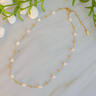 Ashley Freshwater pearl Necklace-Necklaces-Ellison+Young-Summit Lane Boutique, Women's Apparel and Gifts located in Grand Rapids, MI